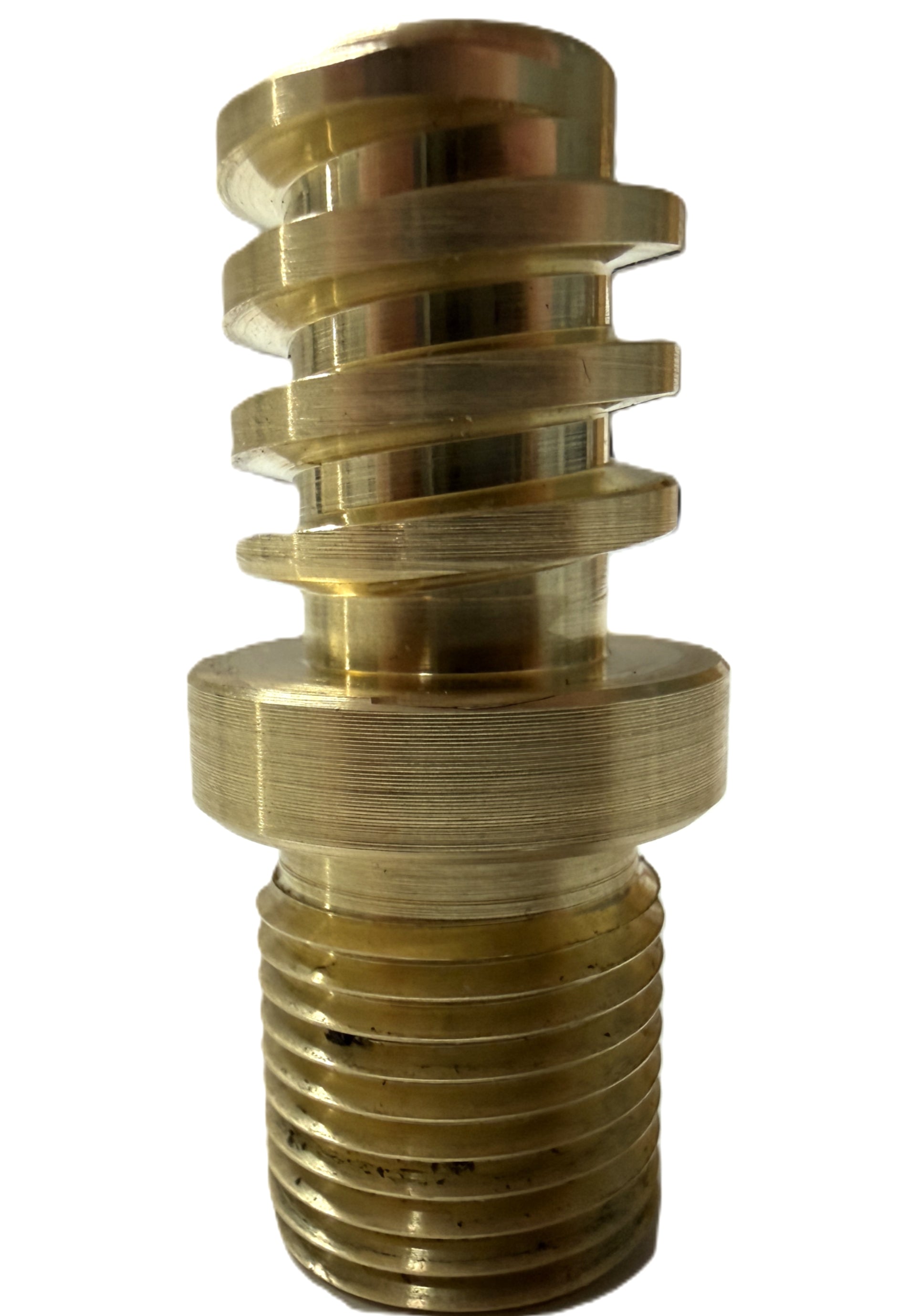 Brass Coarse Thread Male‑to‑Male ¾” ACME Thread Adapter | R‑0006B image 0